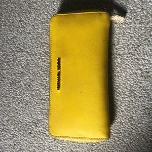 Yellow Michael Kors Wallet